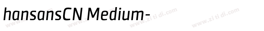hansansCN Medium字体转换